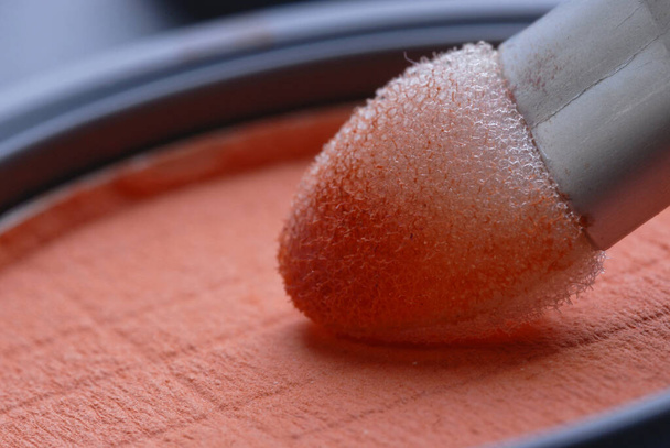 close up of a red and white sugar powder - Foto, Bild