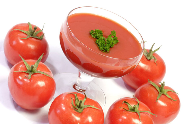 Tomato juice with parsley - Foto, immagini
