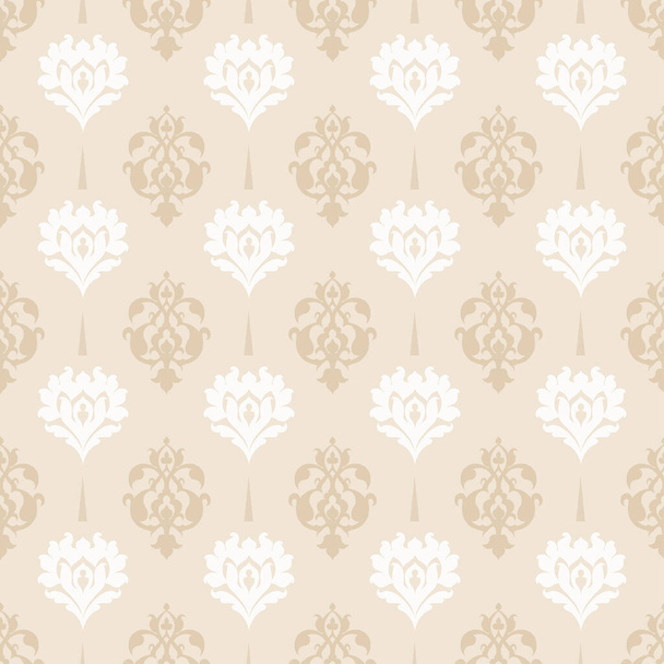 Beige background image. Seamless pattern, wallpaper texture, vector - Vector, imagen