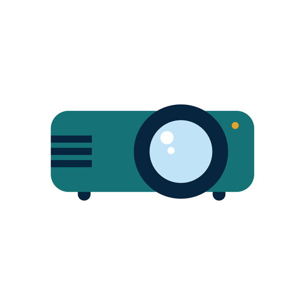 Isolated movie projector flat style icon vector design - Vektor, obrázek