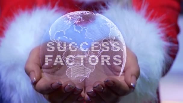 Ruce držící planetu s textem Faktory úspěchu - Záběry, video