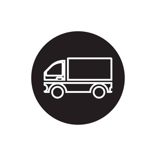 truck icon and symbol template vector - Vector, Image