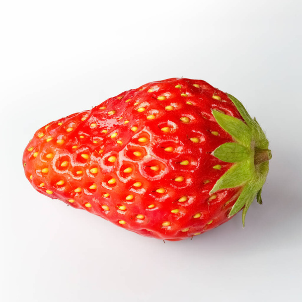 strawberry berry isolated on white background, multiple images stacked - Foto, Imagen
