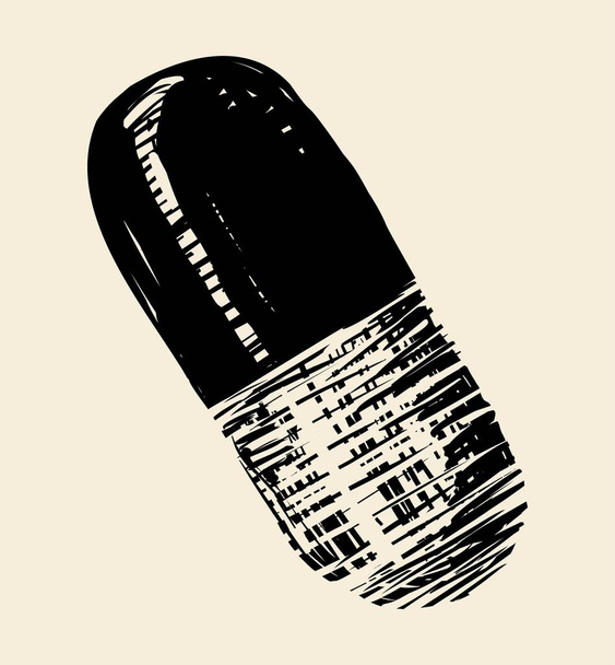 Medicine capsule, vector icon - Фото, зображення