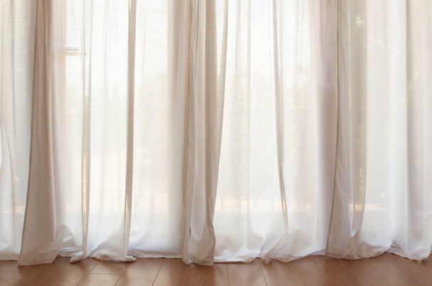 Decoración interior cortina blanca
. - Foto, Imagen