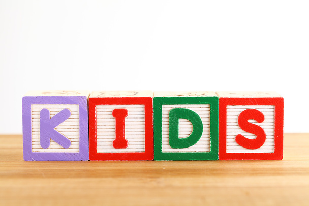 KIDS wooden toy block - Foto, immagini