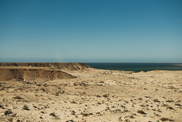 Deserto del Sahara lungo il lato dell'oceano Atlantico Africa occidentale, Marocco - Foto, immagini