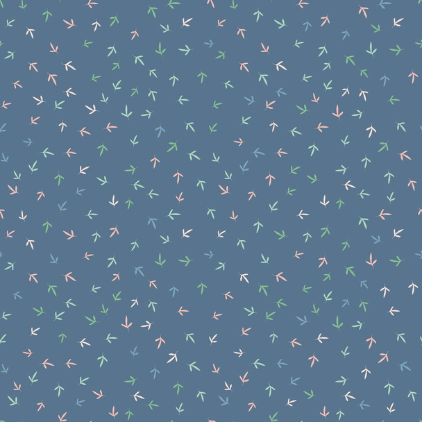 little leaves seamless vector pattern background - Vektor, kép