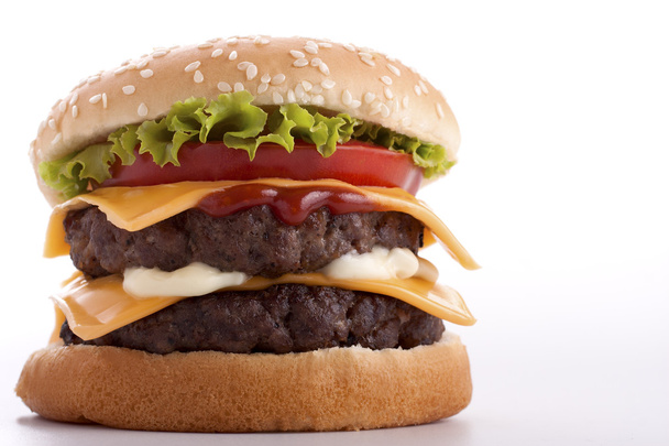 dwukrotnie cheeseburger - Zdjęcie, obraz
