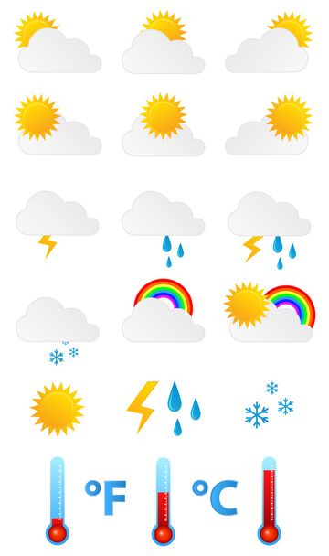 Weather Icons Set - Vector, Imagen