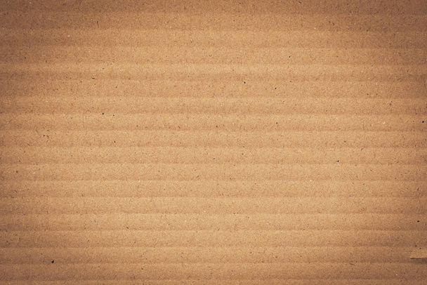 brown cardboard paper of carton corrugated texture background - Photo, Image
