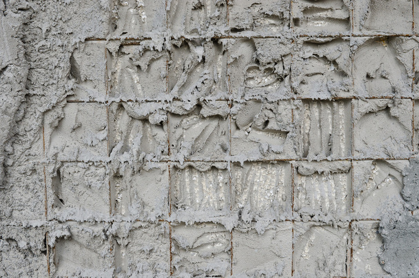 paredes de concreto armado dentro do isopor
 - Foto, Imagem