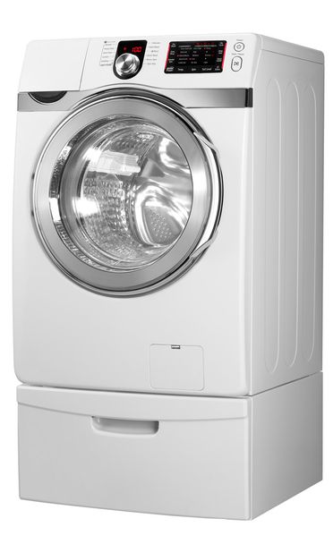 Washing machine on the white background - Photo, image