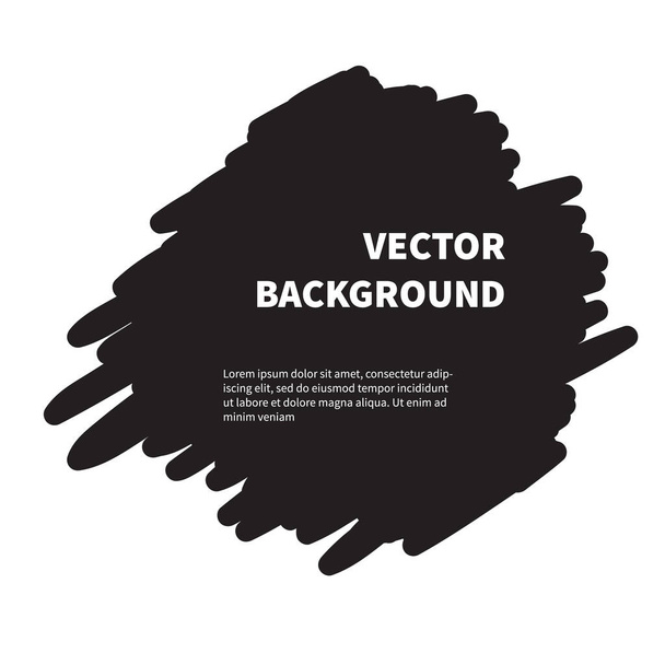 Vector black banner design. Vector logo design element for presentations, templates etc. Backgrounds for sale, offer text banners - Vettoriali, immagini