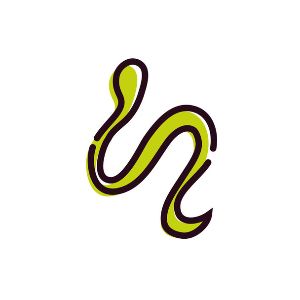 wild snake animal isolated icon - Wektor, obraz