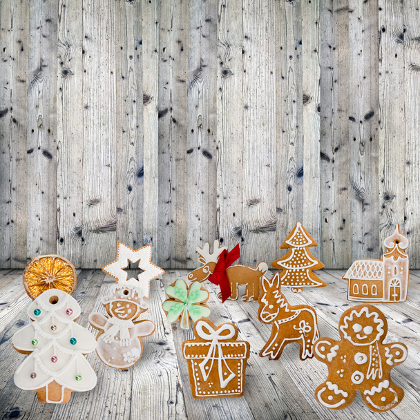 Traditional gingerbread cookies - Foto, Imagem