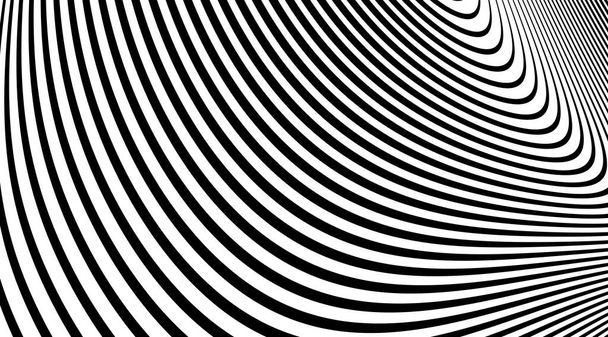 Optical illusion art abstract vector stripped background. - Photo, Image