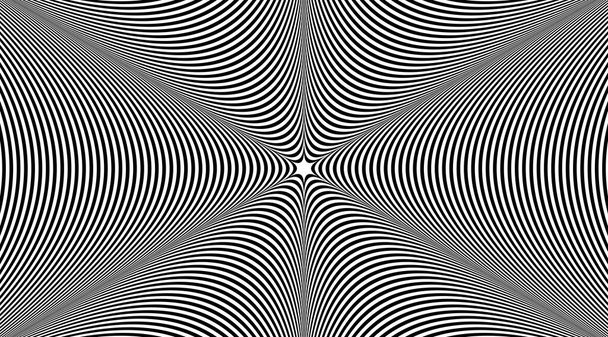 Abstract psychedelic art stripped background vector design. - Photo, Image