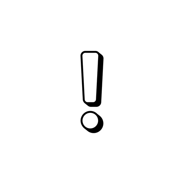 Exclamation icon sign vector design. Attention symbol. - Photo, Image