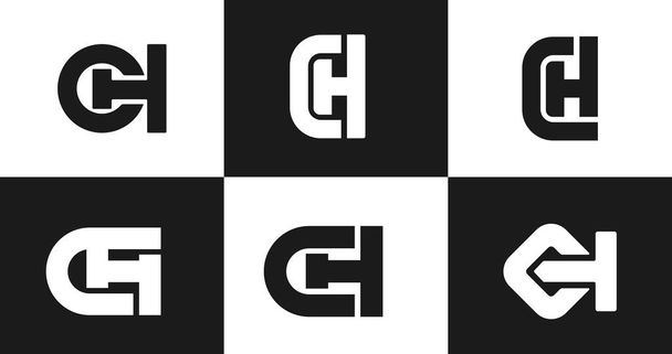 Ch logo společnosti znak vektorový design - Fotografie, Obrázek