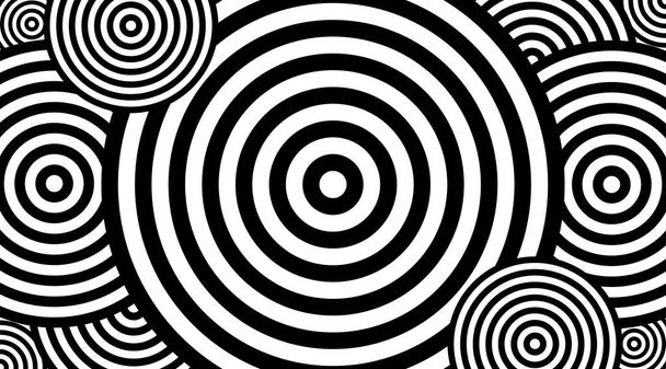 Hyptonic pattern with circles vvector design. - Photo, Image
