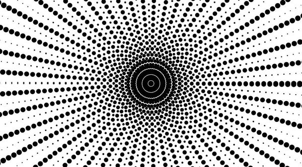 Conception vectorielle abstraite circulaire demi-ton points arrière-plan
. - Photo, image