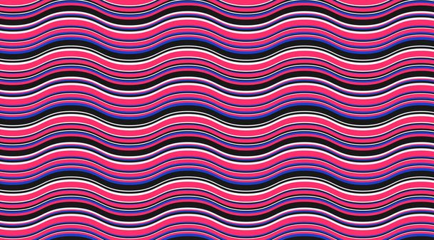 Abstraktes farbenfrohes, wellenförmiges Muster-Vektordesign. Flüssiger, lebendiger Hintergrund. - Foto, Bild