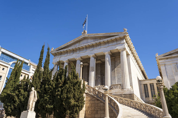 Nationale Bibliotheek van Griekenland in Athene. - Foto, afbeelding