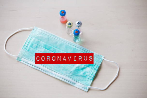Coronavirus taudinpurkauksen viruksen karanteenin tausta
 - Valokuva, kuva