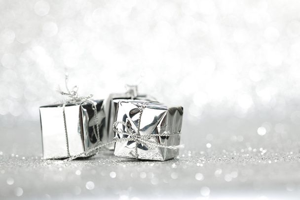 Silver christmas gifts - Photo, image