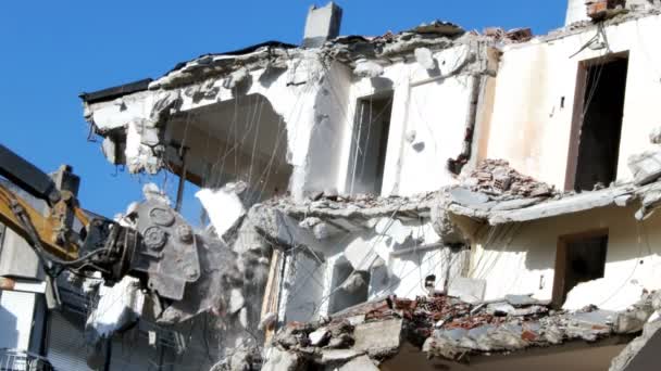Demolution Destruction an Old House Building  - Footage, Video