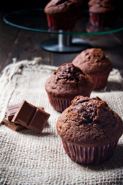 Muffin au chocolat doux
 - Photo, image