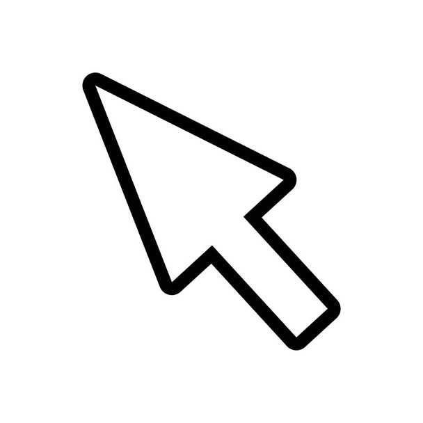 mouse cursor arrow line style - Vector, Image
