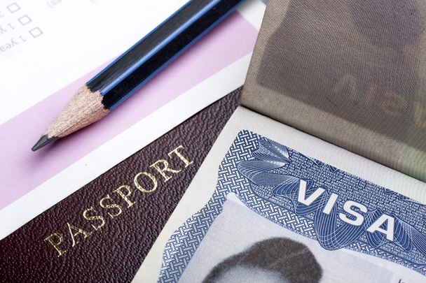 パスポートとビザ - 写真・画像