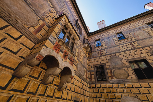 Фасад замка Чески Крумлова
 - Фото, изображение