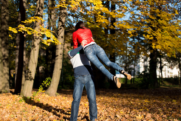 Man Spinning His Girlfriend - Photo, Image