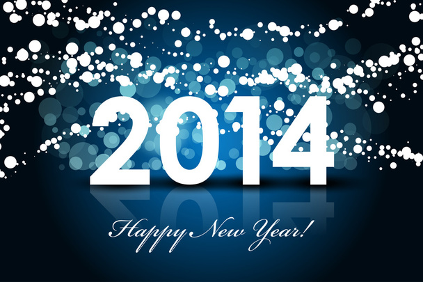 2014 - Feliz Ano Novo fundo
 - Vetor, Imagem