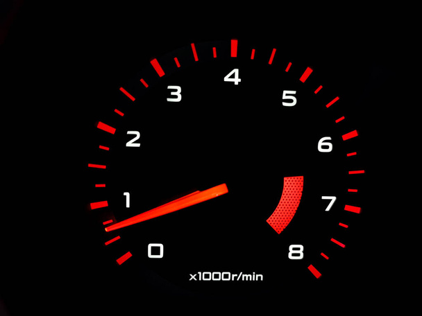close up car speedometer gauge.  concept for  automobile and engine theme. - Photo, Image
