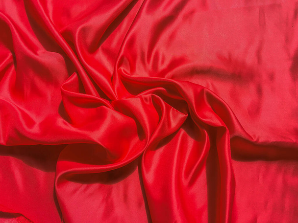 Rote Textur für den Hintergrund mit Kopierraum. Valentinstag oder Weihnachtstag Tapeten-Design - Foto, Bild