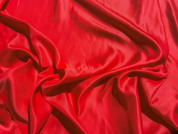 Fondo moderno de textura de tela roja de lujo. Día de San Valentín o diseño de papel pintado del día de Navidad
 - Foto, imagen