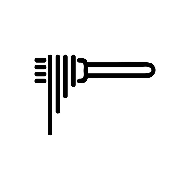vektor ikon těstovin. Značka tenké čáry. Izolovaný obrysový symbol ilustrace - Vektor, obrázek