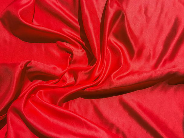 Moderne Luxus roten Stoff Textur Hintergrund. Valentinstag oder Weihnachtstag Tapeten-Design - Foto, Bild