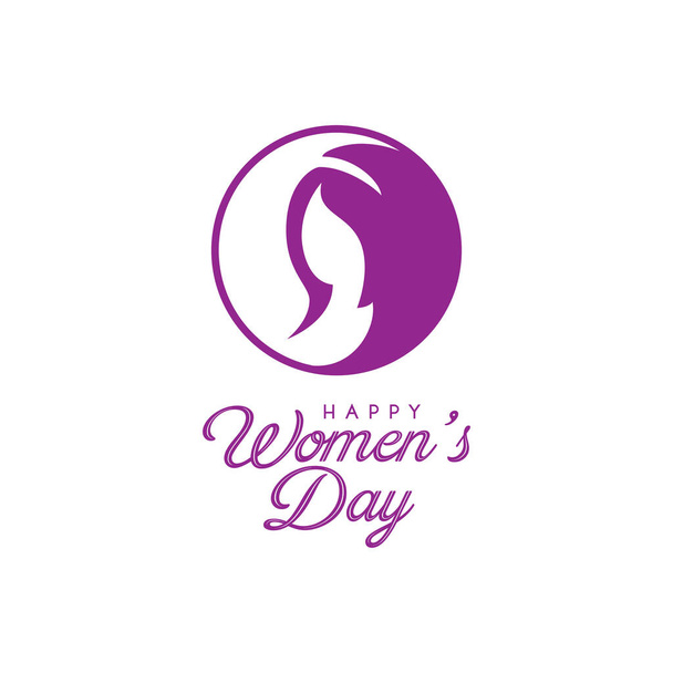 Greeting Design for celebrating International Woman day at march 8th. vector illustration. - Vector, Image