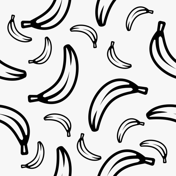 Banánmintás vektor tervezés. textúra természetes design. - Vektor, kép