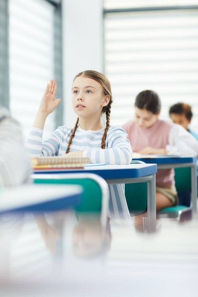 Girl Asking Question To Teacher - Fotó, kép