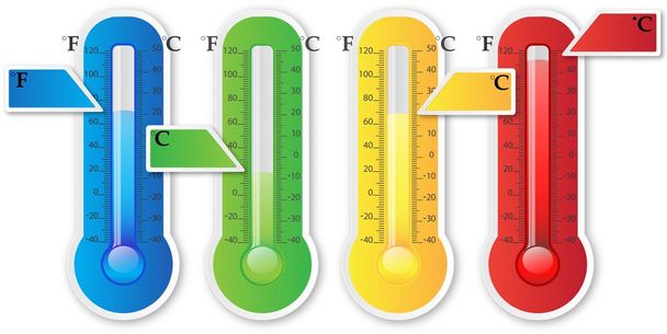 温度計の背景 - ベクター画像