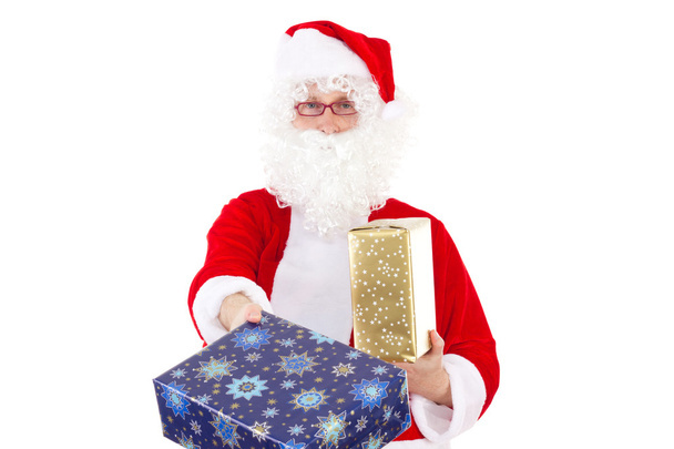 Прекрасный синий подарок от Деда Мороза
 - Фото, изображение