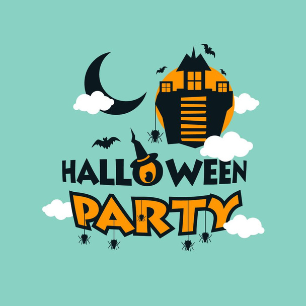 Happy Halloween design typography vector - Vector, imagen