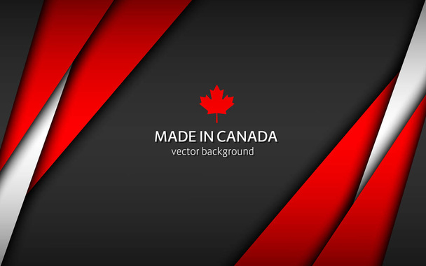 Valmistettu Kanadassa, moderni vektori tausta kanadalaisia värejä, päällekkäisiä paperiarkkeja Kanadan värejä, abstrakti laajakuva tausta
 - Vektori, kuva