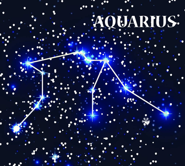 Symbol: Aquarius Zodiac Sign. Vector Illustration. EPS10 - Vektör, Görsel